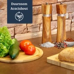 UNBOX Peper En Zoutmolen Set - Pepermolen - Zoutmolen - BBQ Accesoires - Acacia Hout - RVS 12 UNBOX Peper En Zoutmolen Set - Pepermolen - Zoutmolen - BBQ Accesoires - Acacia Hout - RVS -Home Keuken Winkel 1200x1200 895