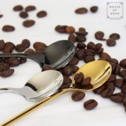 House Of Husk® Theelepels Set - Theelepeltjes - Koffielepels - Koffielepeltjes - RVS - 13cm - 12 Stuks - Zwart -Home Keuken Winkel 1200x1200 925