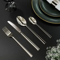 Nevana Bestekset - 24 Delig - 18/10 Edelstaal - Bestek - Lepels, Messen, Vorken -Home Keuken Winkel 1200x1200 945