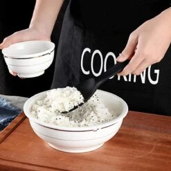 Doodadeals® Siliconen Rijstlepel - Rijst Opscheplepel - Rijstlepel Kunststof - Zwart - 1 Stuk -Home Keuken Winkel 1200x1200 969