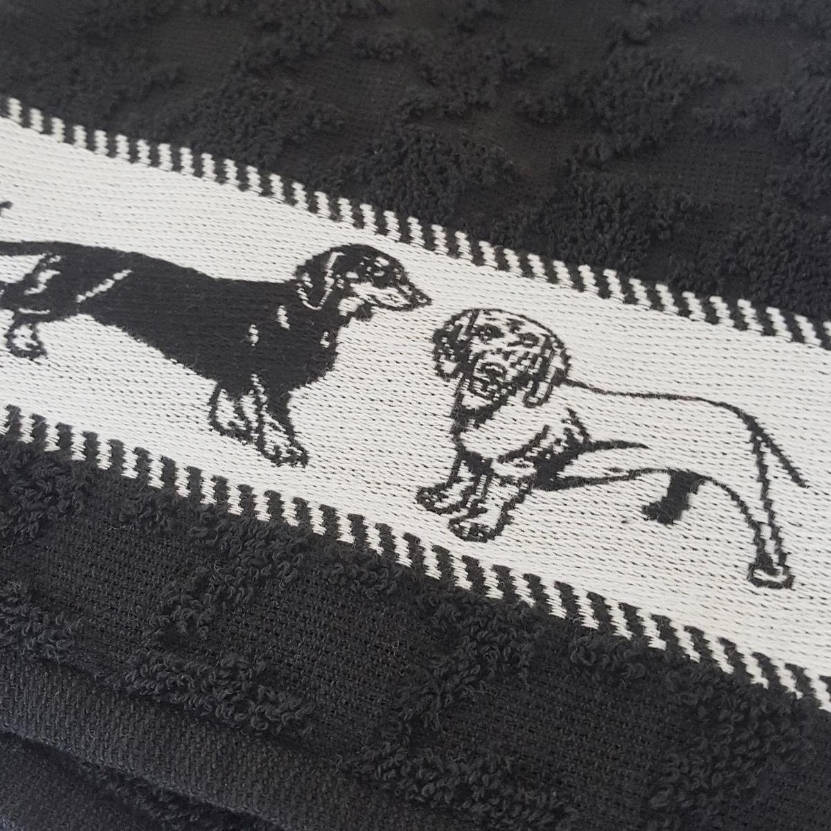 DDDDD Saar - 2x Theedoek & 2x Keukendoek - Black 5 DDDDD Saar - 2x Theedoek & 2x Keukendoek - Black - Afbeelding 3