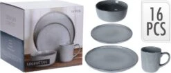 Excellent Serviesset - Servies - 16 Stuks - Aardewerk - Grijs -Home Keuken Winkel 1200x516 1