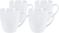 Excellent Houseware Set Van 4x Stuks Bekers/mokken Wit 380 Ml Van Porselein - Melkbekers 11 Excellent Houseware Set Van 4x Stuks Bekers/mokken Wit 380 Ml Van Porselein - Melkbekers -Home Keuken Winkel 1200x682 1