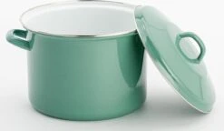 Lite-Body Magnus Soeppan/Stamppotpan Met Deksel - 24cm/8l - Emaille - Olijf Groen -Home Keuken Winkel 1200x698