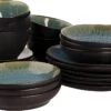Palmer Serviesset Lotus Stoneware 6-persoons 24-delig Zwart Turquoise -Home Keuken Winkel 1200x707 3