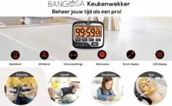 BanGosa® Magnetisch Digitale Kookwekker - Timer - RVS - Keukenwekker Digitaal - Digitale Keuken Timer - Stopwatch Met Magneet 14 BanGosa® Magnetisch Digitale Kookwekker - Timer - RVS - Keukenwekker Digitaal - Digitale Keuken Timer - Stopwatch Met Magneet -Home Keuken Winkel 1200x739 3