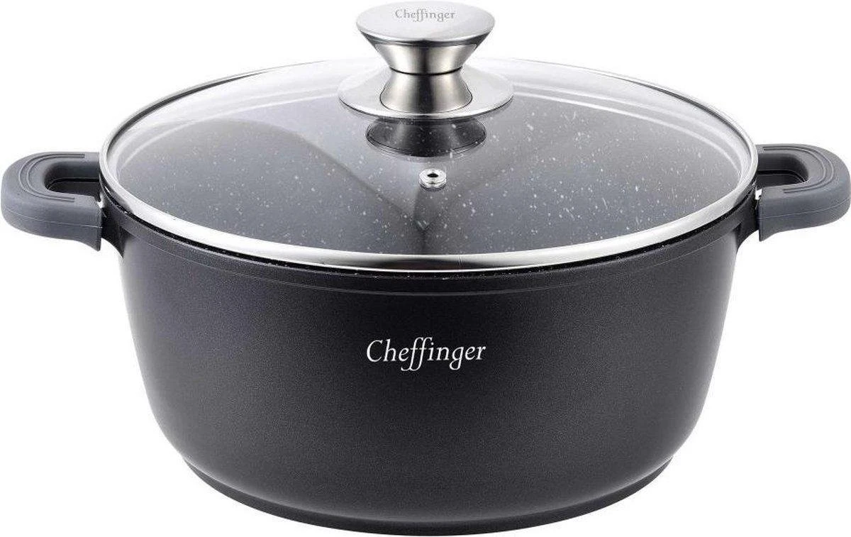 Cheffinger Cooking | Braadpan Met Deksel | 24cm | Alle Warmtebronnen | DC24 6 Cheffinger Cooking | Braadpan Met Deksel | 24cm | Alle Warmtebronnen | DC24 - Afbeelding 4