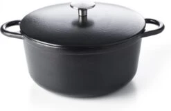 Gero Mads Braadpan Ø 24 Cm - Zwart - Gietijzer - Inductie