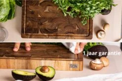 VDN Professionele Snijplank Acacia Hout Met Sapgeul En Handvatten – Hakblok 26x38x3.5 Cm -Home Keuken Winkel 1200x795 2