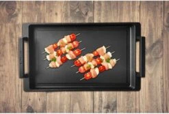 Eurolux Teppanyaki Plaat Met Grepen - 41 X 24 X 2.5 Cm - Zwart - Aluminium - Geschikt Voor Alle Warmtebronnen -Home Keuken Winkel 1200x809