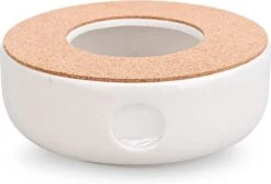 ConBlom Keramische Theepot, Warmer, Theewarmer, Koffiewarmer, Stoofje, Met Kurk-stoofje, Theepot Basis, Theefornuis, Melkwarmer Voor Thuis, Café, Theemelk (zonder Kaars En Theepot) -Home Keuken Winkel 1200x814 3