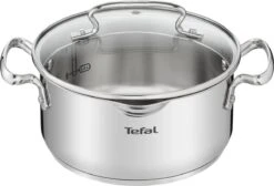 Tefal Duetto+ Pannenset -10 Delig- 5 Pannen - Kookpannenset - Zilver - Afdruipdeksels 19 Tefal Duetto+ Pannenset -10 Delig- 5 Pannen - Kookpannenset - Zilver - Afdruipdeksels -Home Keuken Winkel 1200x816