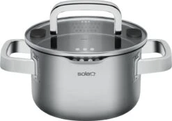 Sola Pannenset Juvia - 4 Delig - Ø 16,16,18,20 Cm - Zilver - RVS - Sandwichbodem -Home Keuken Winkel 1200x845
