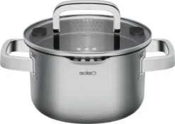 Sola Pannenset Juvia - 4 Delig - Ø 16,16,18,20 Cm - Zilver - RVS - Sandwichbodem -Home Keuken Winkel 1200x854