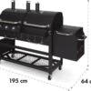 Klarstein Kingsville Double Barbecue - Houtskool- En Gasbarbecue - Smoker BBQ - Inclusief Deksels En Thermometer - Met 2 Roosters - Zwart 2 Klarstein Kingsville Double Barbecue - Houtskool- En Gasbarbecue - Smoker BBQ - Inclusief Deksels En Thermometer - Met 2 Roosters - Zwart -Home Keuken Winkel 1200x870 6