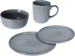 Excellent Serviesset - Servies - 16 Stuks - Aardewerk - Grijs -Home Keuken Winkel 1200x899 10