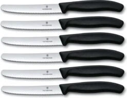 Victorinox Tafelmes 6 Stuks Zwart Krom Heft -Home Keuken Winkel 1200x927 3