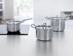 BK Q-linair Master Glas Pannenset - 5-delig - Glazen Deksel - Veilig Afgietsysteem - Inductie -Home Keuken Winkel 1200x934