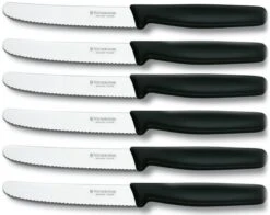 Victorinox Tafelmessen - 6-Delig - Zwart - Recht Heft -Home Keuken Winkel 1200x953 4