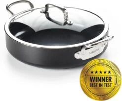 GreenPan Barcelona Infinity Pro Hapjespan Met Deksel 30cm - Zwart - Inductie - PFAS-vrij 18 GreenPan Barcelona Infinity Pro Hapjespan Met Deksel 30cm - Zwart - Inductie - PFAS-vrij -Home Keuken Winkel 1200x987