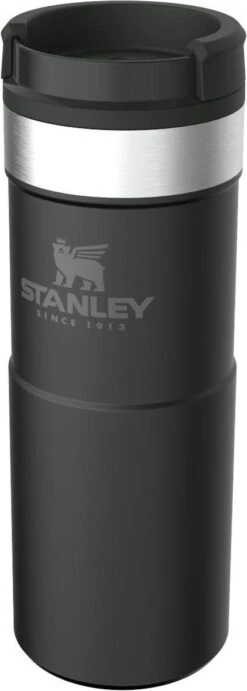 Stanley The NeverLeak™ Travel Mug 0,35L NEW - Thermosfles - Matt Black -Home Keuken Winkel 429x1200