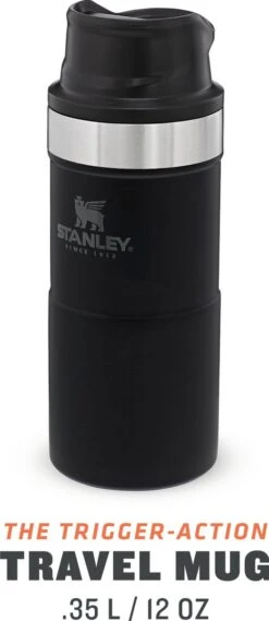 Stanley Trigger-Action Travel Mug 0.47L - Thermosfles - Matt Black -Home Keuken Winkel 521x1200