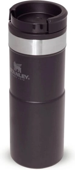 Stanley The NeverLeak™ Travel Mug 0,35L NEW - Thermosfles - Matt Black -Home Keuken Winkel 529x1200