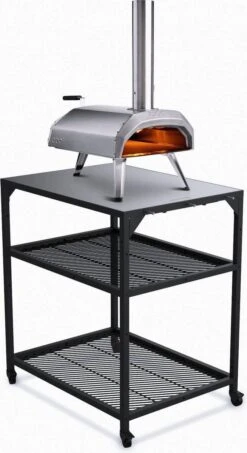 Ooni - Tafel - Medium - Pizza Tafel - 60x80x 90cm - RVS - Zwart -Home Keuken Winkel 654x1200 2