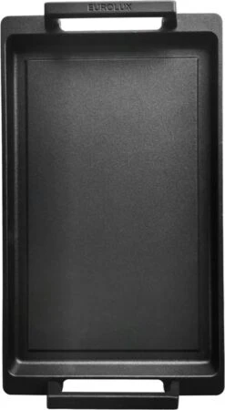 Eurolux Teppanyaki Plaat Met Grepen - 41 X 24 X 2.5 Cm - Zwart - Aluminium - Geschikt Voor Alle Warmtebronnen -Home Keuken Winkel 658x1200