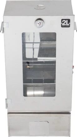 2-L Home & Garden XL Rookoven - RVS - 80x40x28 Cm - 3 Etages -Home Keuken Winkel 680x1200 2