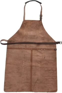 Old West BBQ Schort Barbecue Schort Leer - Cognac Bruin -Home Keuken Winkel 799x1200 8