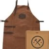 Old West BBQ Schort Barbecue Schort Leer - Cognac Bruin -Home Keuken Winkel 861x1200 2
