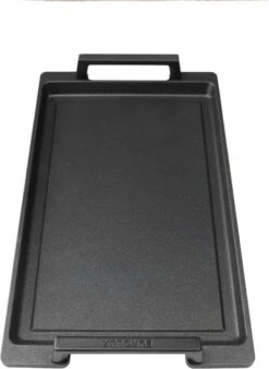 Eurolux Teppanyaki Plaat Met Grepen - 41 X 24 X 2.5 Cm - Zwart - Aluminium - Geschikt Voor Alle Warmtebronnen -Home Keuken Winkel 878x1200