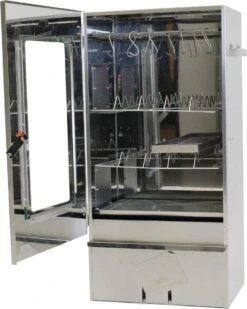 2-L Home & Garden XL Rookoven - RVS - 80x40x28 Cm - 3 Etages -Home Keuken Winkel 958x1200 1